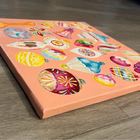 Original Colorful Holiday Ornament Art - Picture 2 of 3